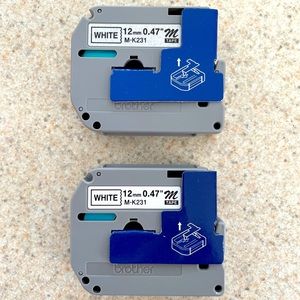 2 - Brother “M” tape for P-touch labelmaker